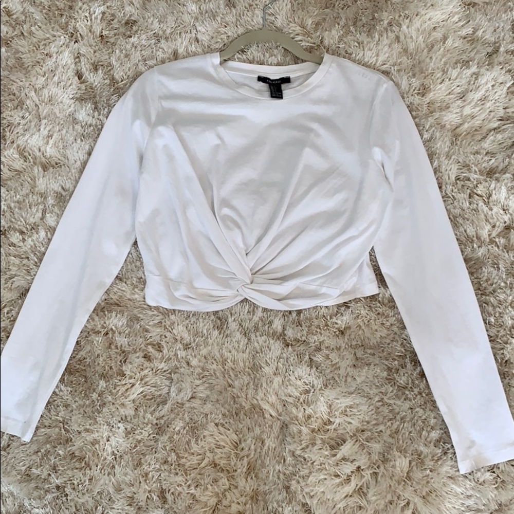 Forever 21 Front Twist Crop Top